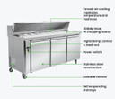 Thermaster three large door Sandwich Bar - SLB180
