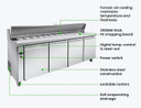 Thermaster four door Sandwich Bar - SLB240