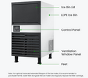 Blizzard Under Bench Ice Maker Air Cooled - SN-80P Blizzard Under Bench Ice Maker Air Cooled - SN-80P