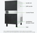 Blizzard SN-80P Underbench Commercial Ice Maker – 36kg Daily Output