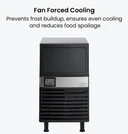 Blizzard SN-80P 36kg Underbench Ice Maker with Drain Pump | 10A