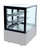 Bonvue SSU90-2XB Black Trim Square Glass Cake Display Fridge (900mm)