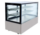 SSU150-2XB Black Trim Square Glass Cake Display 2 Shelves 1500x700x1100