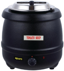 Apuro L715-A Black Soup Kettle 10Ltr Apuro L715-A Black Soup Kettle 10Ltr