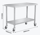 Modular Systems WBM7-0900/A Mobile Workbench 900mm | SUS304 Castors