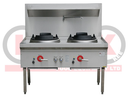 LKK-2BC 2 Burner Waterless Gas Wok Table - Chimney Burner LKK-2BC 2 Burner Waterless Gas Wok Table - Chimney Burner