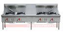 LKK -4B 4 Burner Waterless Gas Wok Table - Duckbill Burner LKK -4B 4 Burner Waterless Gas Wok Table - Duckbill Burner