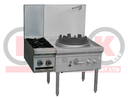 Side burners only (the wok is for display, not included) Side burners only (the wok is for display, not included)