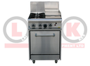 LKK LKKOB4C+O 2 Gas Open Burner Cooktop & 300mm RHS Griddle + Static Oven