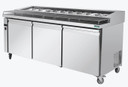 Thermaster Three door DELUXE Pizza Prep Bench - PWB200
