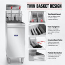 GasMax Superfast LPG Gas Tube Fryer - RC300ELPG