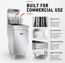 GasMax RC400ELPG Superfast LPG Commercial Single Vat Tube Fryer (394mm Wide)