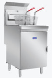 GasMax Superfast Natural Gas Tube Twin Vat Fryer - RC400TE