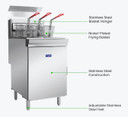 GasMax Superfast LPG Gas Tube Fryer - RC500ELPG