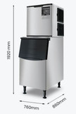 Blizzard SN-1000P 450kg Modular Cube Ice Maker with 170kg Bin | 15A