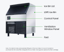  Blizzard SN-210P 95kg Air-Cooled Commercial Cube Ice Maker