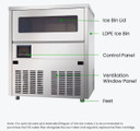  Blizzard SN-81B 80kg Underbench Commercial Cube Ice Machine