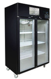 Thermaster SUCG1000B 1000L 2-Door Upright Display Fridge | Black S/S