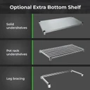 Modular System Stainless Steel Workbench - WB7-2100/A
