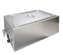 Benchtop Single Pan Heated Bain Marie with Drain Valve (ZCK165BT-1)