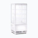 Bromic CT0080G4WC-NR - Countertop Fridge - 80L - 1 Door - Curved Glass - White