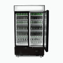 Bromic GM1000LBCAS - Upright Display Fridge - 960L - 2 Doors - Flat Glass - Cassette