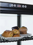 Polar DP289-A C-Series Curved Door Display Fridge Black 235Ltr