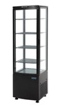 Polar DP289-A C-Series Curved Door Display Fridge Black 235Ltr