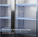 Thermaster SUCG1000 1000L 2-Door Upright Display Fridge | Stainless Steel