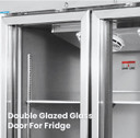 Thermaster Double Door Upright Display Fridge - SUCG1000