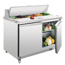 Polar GD882-A U-Series Double Door Prep Counter Fridge 405Ltr Polar GD882-A U-Series Double Door Prep Counter Fridge 405Ltr