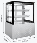 Bonvue SG090FE-2XB 900mm Heated Food Display 340L | Black Trim