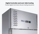 FED-X XURC650S1V 2-Door Upright Fridge 650L | 43°C Tropical S/S