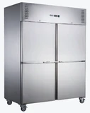 FED-X XURC1410S2V 4 Split Door Upright Fridge 1410L | 10A GEMS 3-Star