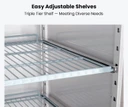 FED-X XURC1410S2V 4 Split Door Upright Fridge 1410L | 10A GEMS 3-Star