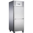 FED-X XURF650S1V Split 2-Door Stainless Steel Upright Commercial Storage Freezer (650L)