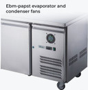 FED-X S/S Three Door Bench Fridge - XUB7C18S3V