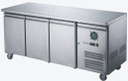 FED-X XUB7C18S3V 417L 3 Solid Door Stainless Steel Underbench Commercial Storage Fridge