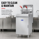 GasMax Superfast LPG Gas Tube Twin Vat Fryer - RC400TELPG