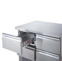 FED-X XGNS900-4D 240L 4 Drawer Stainless Steel Commercial Worktop Bench Fridge