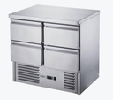 FED-X XGNS900-4D 240L 4 Drawer Stainless Steel Commercial Worktop Bench Fridge