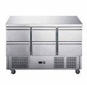 FED-X Six Drawer Compact Workbench Fridge - XGNS1300-6D FED-X Six Drawer Compact Workbench Fridge - XGNS1300-6D