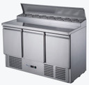 FED-X Three Door Salad Prep Fridge - XGNS1300D