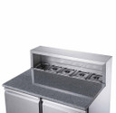 XGNS900E FED-X Two Door Salad Prep Fridge with Marble Top Net Capacity: 240L 903mm Width