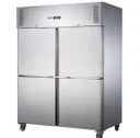 FED-X XURC1200S2V 1236L 4 Split Door Upright Stainless Steel Commercial Storage Fridge