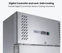 FED-X XURC1200S2V 1236L 4 Split Door Upright Stainless Steel Commercial Storage Fridge