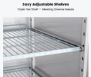 FED-X XURC1200S2V 1236L 4 Split Door Upright Stainless Steel Commercial Storage Fridge