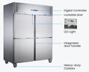 FED-X S/S Four Door Upright Freezer - XURF1200S2V