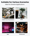 FED-X S/S Full Glass Door Upright Fridge - XURC600G1V