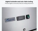 FED-X XURC1200G2V 1236L 2 Glass Door Commercial Upright Display Refrigerator